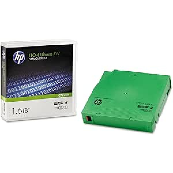 HP C7974A - LTO - 800 GB - 1600 GB - Zaļš - 16-32 °C - 1,27 cm