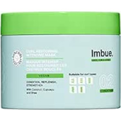 Imbue Curl Restoring Intensive Curl Mask - Vegan and 'Curly Girl' Method Friendly, Pink, 300 ml