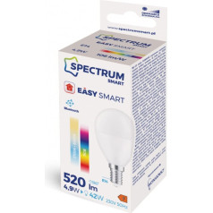 Spectrum Smart Spuldzīte easy smart bluetooth mesh ball e14 4.9w rgbw+cct+dim