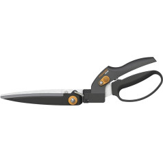 Fiskars SmartFit Telescopic Non-Stick Hedge Shears with High-Quality Steel Blades, Length: 68 to 93 cm, Black/Orange