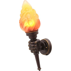 WFZRXFC American Industrial Retro Creativity Wall Lantern Fist Shape Waterproof Wall Light āra lampas abažūra sienas gaisma izgatavots no bieza stikla bāra pagalma dārza apgaismojums