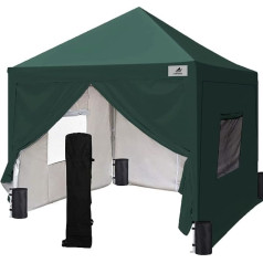 Finfree 3 x 3 м Pop Up Gazebo, складная беседка, шатер, палатка для вечеринок с 4 боковыми стенками/боковыми панелями, водонепроницаемая, ветрозащитная,