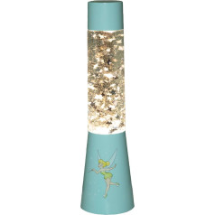 Paladone Disney Tinker Bell Glitter Lava Lamp, prožektors, garastāvokļa apgaismojums, 33 cm galda lampa, galda lampa, daudzkrāsains