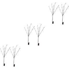 Yardwe 6 Packungen Zweig Lichter Zweige Dekorieren Weihnachtsdekoration Weide Dekorative Lichter Geführter Künstlicher Zweigbaum Verstellbare Zweige Baumlicht Astetisch Vase Led Birke