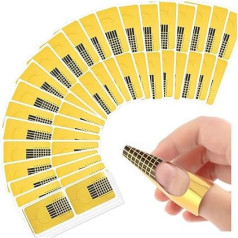 Redodo Pack of 120 self-adhesive nail modelling stencils, suitable for nail extensions, stencil nails, nail extension stencil, artificial nails and nail art designs