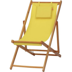 Siena Garden Faro 672584 Strandliegestuhl Yellow 110 L x Š 58 x V 90 CM