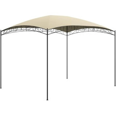 vidaXL lapene Dārza telts Svētku telts Saules aizsardzība Marquee Pergola nojume Dārza lapene Alus telts Patio 3 x 4 x 2,65 m Krēms 180 g/m²