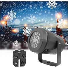 Tragbare Weihnachtsprojektorlichter, Weihnachten Party Lichter Schneeflocke or Licht Led Bühne Licht Rotierenden Weihnachten Muster Outdoor Urlaub Beleuchtung Garten Dekor Hd-Bild Und Einfache Install