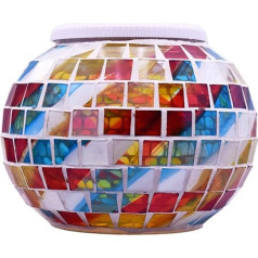 YARNOW Mosaic Solar Light āra krāsa mainās stikla kristāla bumbu gaisma LED galda lampa Ūdensizturīga nakts gaisma terases dārza ballīšu pagalma dekoram