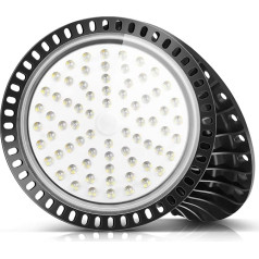 Viugreum Led Hallenstrahler, 300W UFO LED, 6000K-6500K Kaltweiß 120°Abstrahlwinkel Industrielampe 30000LM LED High Bay Licht IP65 SMD2835 288 Leds für Hallenbeleuchtung Werkstattbeleuchtung