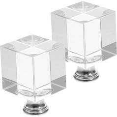 OSALADI Pack of 2 Lamp Top Decoration Galda lampas dekorēšanai Grīdas lampas caurspīdīgs stikls