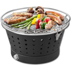 Starke Fun-BBQ ogļu grils bez dūmiem/galda terases grils 35 cm antracīts