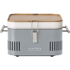 Heston Blumenthal Everdure Cube Portable Charcoal BBQ - Stone Grey A