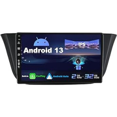 SXAUTO Android 12 IPS automašīnas radio, kas piemērots Iveco Daily VI (2014-2021) - Iebūvēts Carplay/Android Car - Bezmaksas atpakaļgaitas kamera - 2G + 32G - Stūres vadība DAB WiFi Fast Boot BT5.0 4G - 2 DIN 9