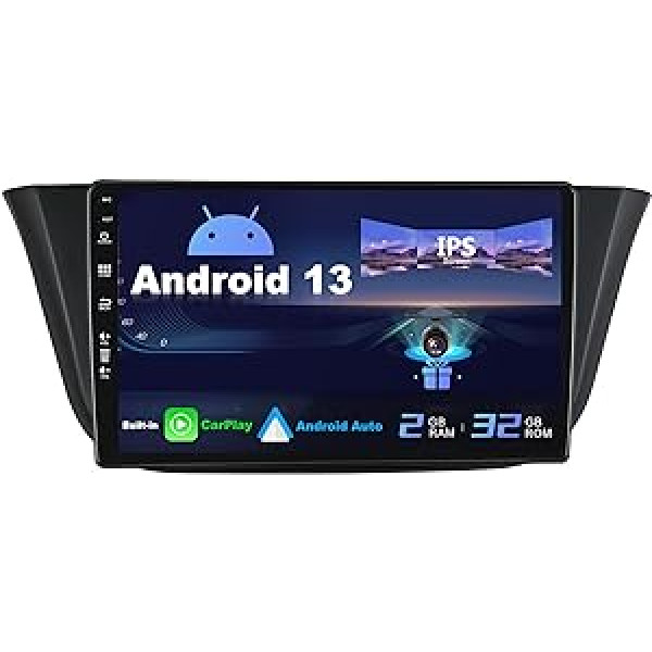 SXAUTO Android 12 IPS automašīnas radio, kas piemērots Iveco Daily VI (2014-2021) - Iebūvēts Carplay/Android Car - Bezmaksas atpakaļgaitas kamera - 2G + 32G - Stūres vadība DAB WiFi Fast Boot BT5.0 4G - 2 DIN 9