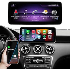 Road Top Android 13 Car Radio skārienekrāns 12,3 collu automašīnas stereo ierīcei Mercedes Benz CLA GLA Class C117 X117 2013-2015 gads, 8 + 256 GB, atbalsta bezvadu Carplay, Android Car, Navigāciju, Kamera