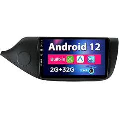 SXAUTO Android 12 IPS automašīnas radio priekš Kia CEE'd CEED JD (2012-2018) - Iebūvēts CarPlay / Android Car - Bezmaksas atpakaļgaitas kamera - 2G + 32G - Stūres vadība DAB Fast Boot WiFi DSP - 2 DIN 9 collas