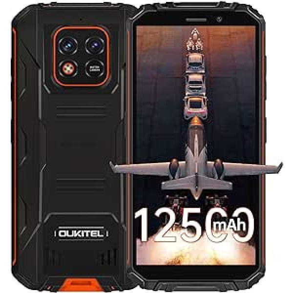 OUKITEL WP18 (2022) āra viedtālrunis bez līguma, IP68 āra mobilais tālrunis, 5,93 collu Android 11 4G mobilie tālruņi, 4 GB + 32 GB (1 TB paplašināms) GPS/OTG divu SIM kartu ūdensizturīgs