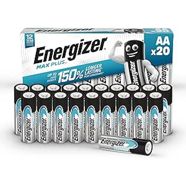 Energizer Max Plus Industrial Mignon (AA)-Akumulators Alkali-Mangan 1,5V 20St, E301323500