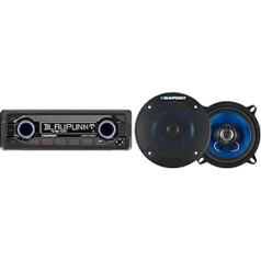 Blaupunkt Denver Electronics 212 DAB BT | 1 DIN, DAB+, Bluetooth brīvroku ierīce, 12 V, izturīgs dizains, īss uzstādīšanas dziļums un automašīnas skaļrunis, Blaupunkt icx542 5,25 130 mm, 210 W