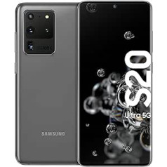 Samsung Galaxy S20 Ultra 5G viedtālruņu komplekts (17,44 cm), 128 GB iekšējā atmiņa, 12 GB RAM, hibrīda SIM karte, Android) -, kosmiski pelēks