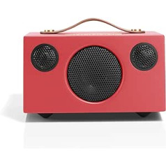 Audio Pro Addon T3+ Coral - Portable Speaker with Bass Reflex Box, Bluetooth & WiFi - Wireless Speaker with USB Out & Digital Amplifier - Up to 30 Hours Battery