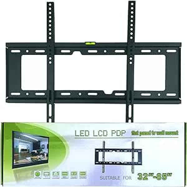 Televizors — īpaši plāns TV Wandhalterung für 32-85 Zoll LCD-, LED- und Plasma-Fernseher – Slim Fixed TV-Halterung ar VESA 200x200-500x500, 75kg Tragkraft