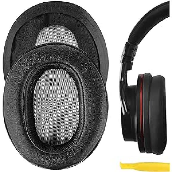 Geekria QuickFit Ersatz-Ohrpolster für Sony MDR-1ABT, MDR-1RBT, MDR-1RNC Kopfhörer, Ohrpolster, Headset-Ohrpolster, Ohrmuscheln, Reparaturteile (schwarz)