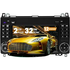 Kymmtun Car Radio Android 12 priekš Benz B200 B Class W245 B170 W639 A180 A160 W906 (2006-2012) 7 collu (2GB+32GB) Carplay ar 4G + WiFi, GPS, USB, Bluetooth, Android, automašīna