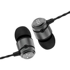 SoundMAGIC E50 vadu austiņas bez mikrofona, ausīs ievietojamas HiFi austiņas, troksni izolējošas austiņas, ērta piegulšana, ieroču metāls