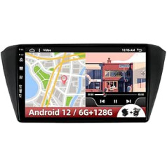 2 DIN Android 12 automašīnas radio stereo ierīcei Skoda Fabia 3 (2015-2019) [6G + 128G] — iebūvēta DSP Carplay atpakaļgaitas kamera bez maksas ar GPS. Atbalsta DAB stūres vadību 4G WiFi BT5.0 FM RDS