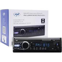 Radio MP3 atskaņotājs Auto PNI Clementine Bus Truck 8524BT 4x45W, RDS, 12V/24V 1 DIN Cu SD, USB, AUX, RCA SI Bluetooth 24 volti