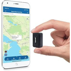 TKMARS maza GPS ierīce, reāllaika izsekošanas mini GPS izsekošanas ierīce, magnētiskais izsekošanas raidītājs GPS raidītājs automašīnai, bērniem, korpuss ar 1500 mAh akumulatoru, ūdensizturīgs, bezmaksas lietotne/tīmekļa platforma