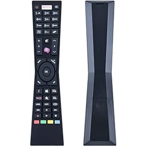 JVC RM-C3338 RC43101P Rezerves tālvadības pults priekš JVC un Bush Smart TV Universālā tālvadības pults LT-24C680 LT-24C681 LT-24C685 LT-24C686 LT-32C690 LT-32C691 LT-32C690 LT-32C691 LT-32C695 LT-32C691 LT-32C695 9 c 4 3 8 3 3 3