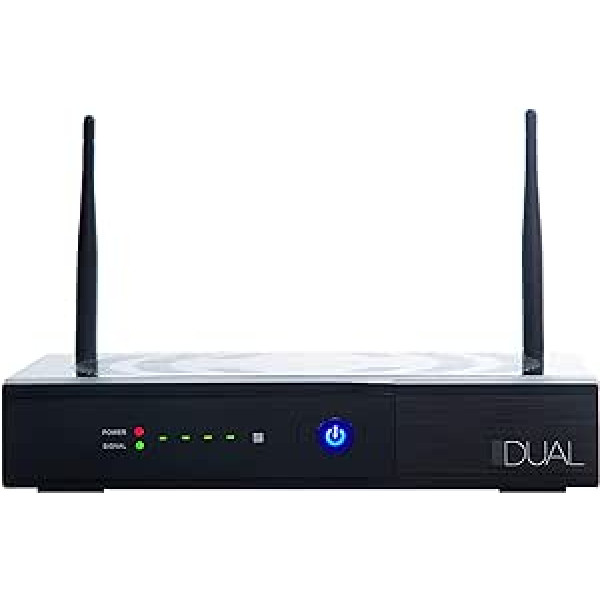 Qviart Dual Receiver 4K UHD Linux E2 + Android 9.0 Combo Multistream DVB-S2X+T2/C ar WiFi antenām 300MBPS, GIGABIT LAN, 2GB DDR4 RAM un 16GB Flash