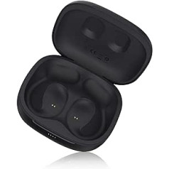 Oladance Open Ear Headphones ceļojumu uzlādes futrālis — papildu 78,4 stundu atskaņošanas laiks ar 2550 mAh lielas ietilpības akumulatoru, aizsargājošs futrālis ceļojumiem un āra aktivitātēm — melns (bez ausu aizbāžņiem)