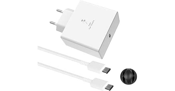 45 W USB C ātrais lādētājs Īpaši ātrs barošanas avots USB C lādētājs ar 2 m 5A USB C uzlādes kabeli Samsung Galaxy S23 S22 S21 S20 Ultra/ S23+/S22+/Note 20/10 +/S20/S21FE, Tab S9/S9+/S8 /S8+/S7 Ultra