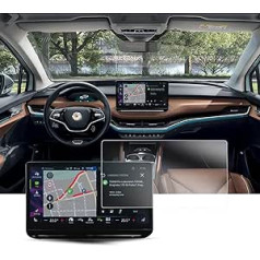 BIXUAN 13 collu saderīgs ar Skoda Enyaq iV SUV 2021-2023 ekrāna aizsargplēvi ENYAQ iV Navi Film Navigation Protective Film Transparent 9H (2 pakojumā)