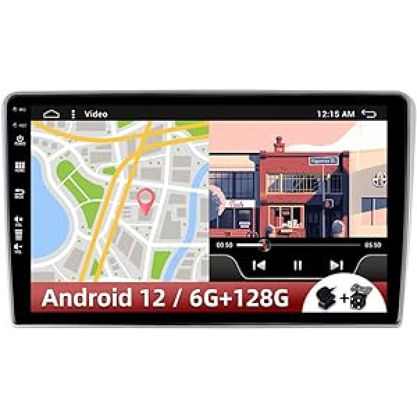 9 collu IPS Double DIN Android 12.0 automašīnas radio priekš Toyota Avensis 2002-2008 DSP + Carplay atbalsta DAB+ WLAN BT GPS AUX MirrorLink WiFi RDS -6G+128G