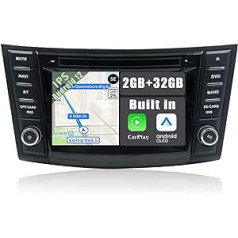 YUNTX Android 12 automašīnas radio, kas piemērots Suzuki Swift/Eritiga (2011-2017) - Bezmaksas atpakaļgaitas kamera un mikrofons GPS 2 DIN - atbalsta DAB/GPS/WiFi Bluetooth/Mirrorlink/Carplay/Stūres vadību