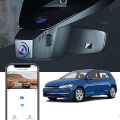 Fitcamx Dashcam saderīga ar Cupra Formentor 2021 2022, automašīnas kamera saderīga ar Volkswagen Golf Mk8 GTE GTD GTI R, 4K 2160P WiFi UHD video, stāvvietas režīms, G sensors, nakts redzamība, cilpas ierakstīšana,