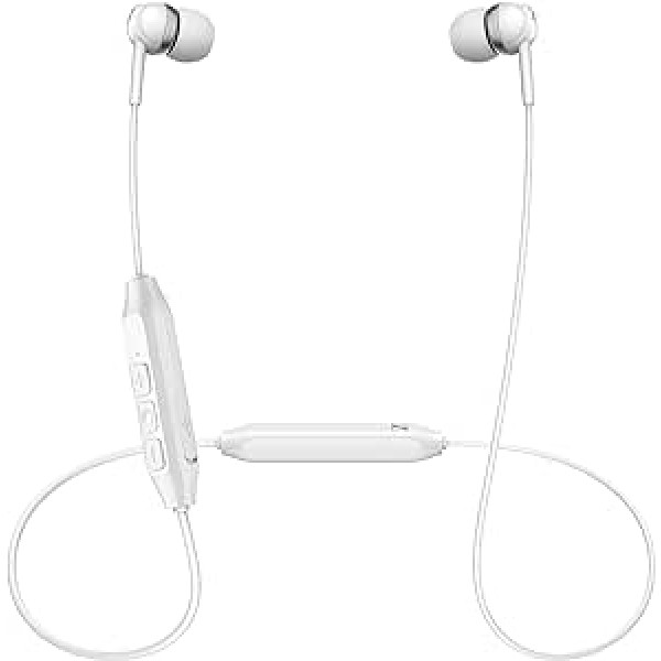 Sennheiser CX 150BT Bluetooth 5.0 bezvadu austiņas — 10 stundu akumulatora darbības laiks, USB-C ātra uzlāde, savienojamība divām ierīcēm, balts (CX 150BT balts)