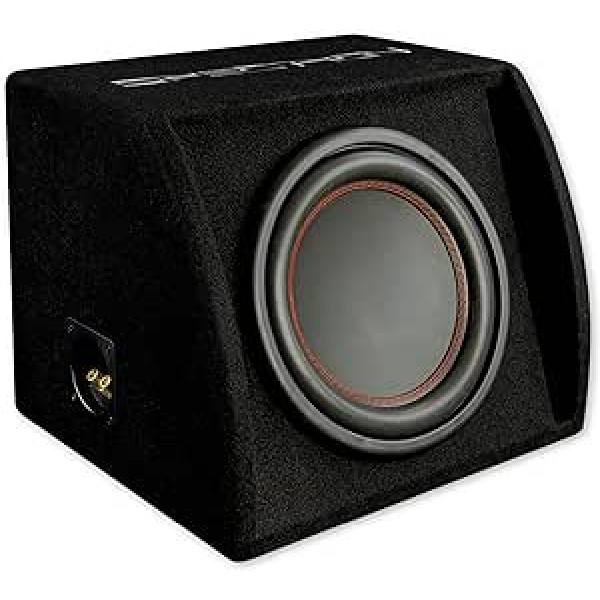 SPECTRON SP-25RS Compact Bass Reflex Subwoofer, Bass Box automašīnām, Bass Box ar 25 cm zemfrekvences skaļruņa šasiju, 400 vati