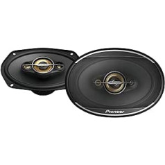 Pioneer TS-A6971F 6 x 9 4-virzienu koaksiālo skaļruņu komplekts ar 2 skaļruņiem (600 W maks., 100 W sinusa), jaudīga skaņa, augsta efektivitāte, 72 mm uzstādīšanas dziļums, 153 x 222 mm uzstādīšanas izgriezums, + režģis