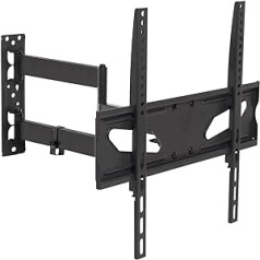 'Maclean MC 711 LCD LED TV Plasma TV Wall Mount for 26 – 55 30kg Max VESA 400 x 400 Curved Extra Long Arm