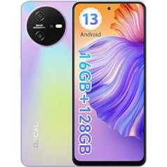 OSCAL viedtālrunis Tiger12, Android 13 mobilais tālrunis bez līguma 16 GB + 128 GB / 1 TB, 6,78 collu FHD+ 120 Hz displejs, astoņkodolu MediaTek G99, 64 MP kamera 5000 mAh akumulators, 4G divu SIM mobilie tālruņi,