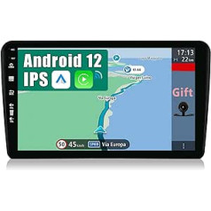 YUN TX Android 12 automašīnas radio, kas paredzēts Audi A3 8P/8PA (2003-2013) GPS 2 DIN Bluetooth 5.0 ar Navi-[Integrated Wireless CarPlay/Android Car/GPS] -IPS 2.5D 9 collu DAB/Stūre