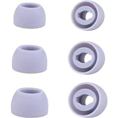 3 pāri silikona austiņu nomaiņas austiņas, kas saderīgas ar Samsung Galaxy Buds Pro, trokšņu samazināšanas caurumi, izolācijas vāciņš, neslīdoši austiņas (3 izmēri, S, M, L, violets)