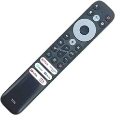 121AV Original Replacement Voice TV Remote Control for TCL RC902V FUR1 Compatible with 43P631X1 50P631X1 55C731X1 55C831X1 32RS530X1 40S5203X2 55C835K 55C631X1 Smart QLED K HDR