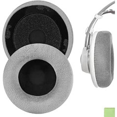 Geekria rezerves ausu spilventiņi, kas saderīgi ar AKG K701, K702, Q701, Q702, K601, K612, K712 austiņām, ausu spilventiņiem, austiņu austiņām, ausu uzgaļu remonta daļām (pelēks velūrs)